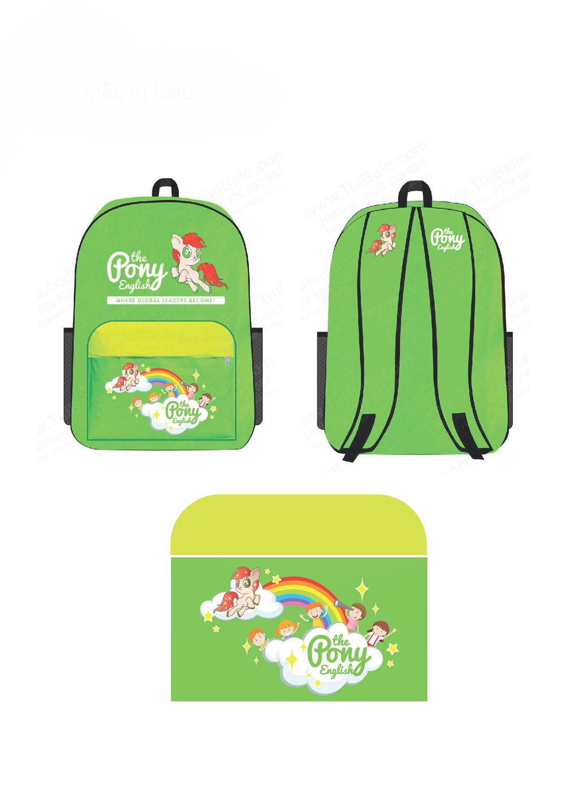 Pony - Thiết kế logo, bộ CIP cho trung tâm tiếng anh trẻ em Pony